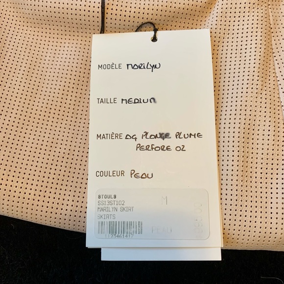 Stouls Pencil Skirt Washable Leather Size Large - Picture 3 of 10